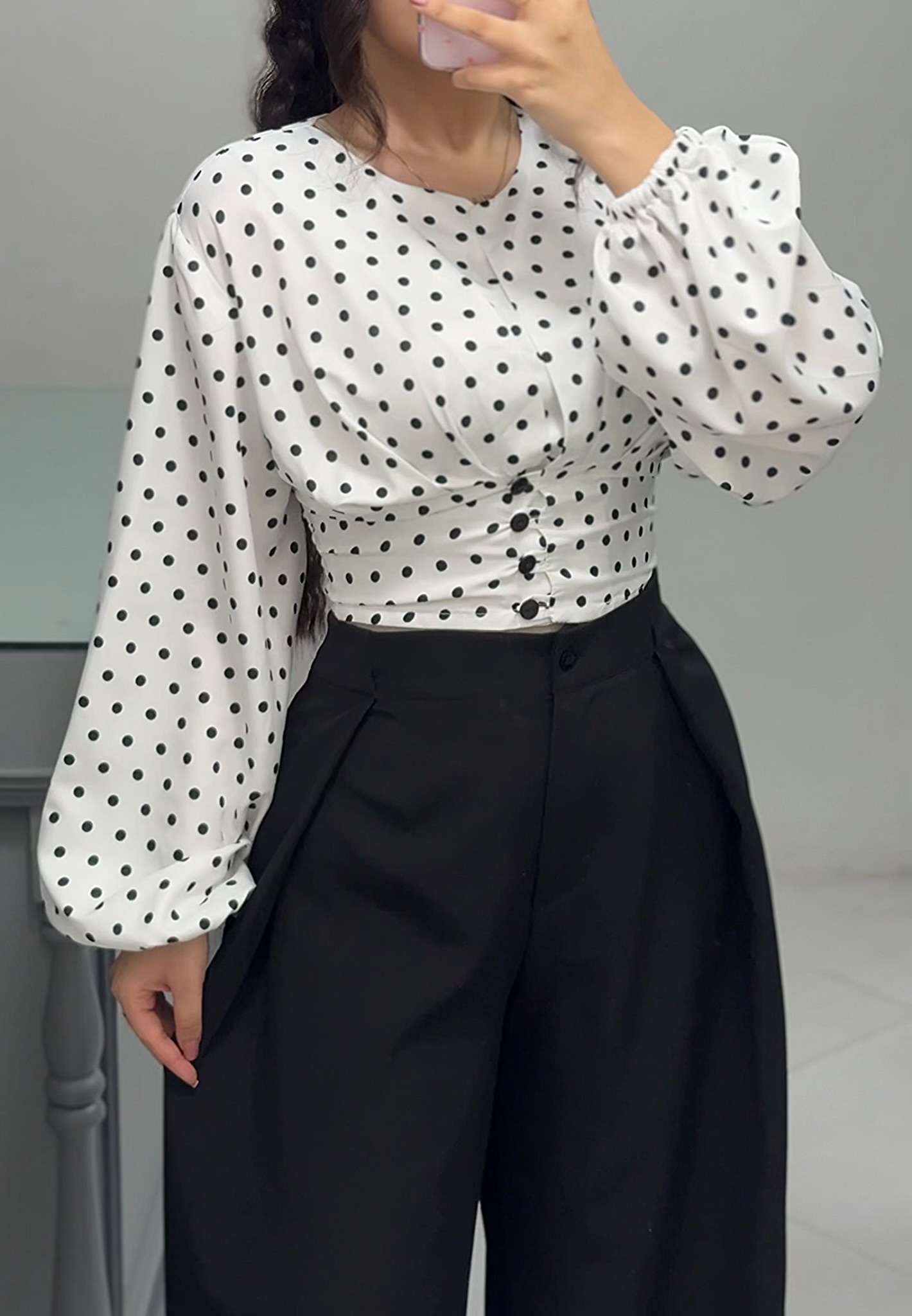 شومیز خالخالی آیلا کد ۱۴۸۹